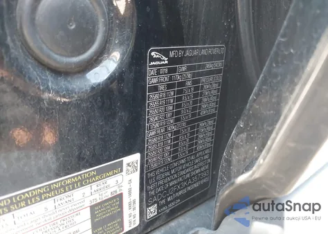 2019 Jaguar F-Pace 25T Premium из США, поврежденный, VIN SADCJ2FX3KA357393